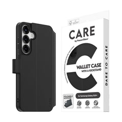 CARE by PanzerGlass Samsung Galaxy S25+ (Plus) Feature Wallet Case m. Ståfunktion - Sort