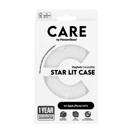 CARE by PanzerGlass iPhone 13 / 14 FLAGSHIP Urban Combat Case - MagSafe Kompatibel - Star Lit / White