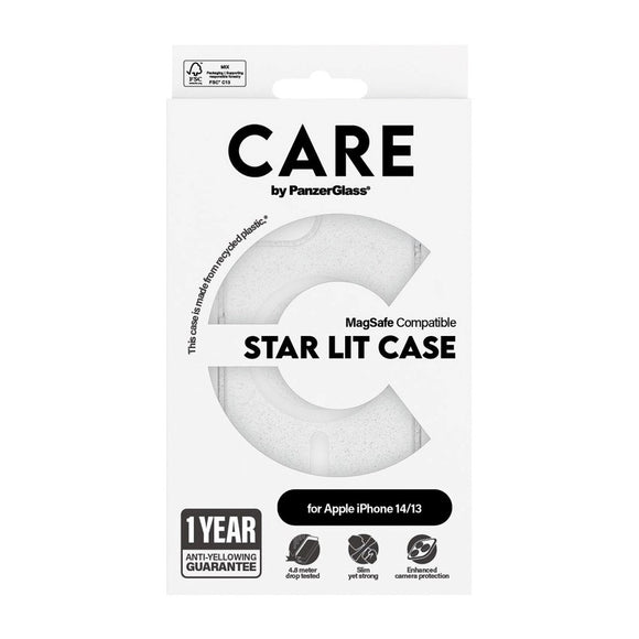 CARE by PanzerGlass iPhone 13 / 14 FLAGSHIP Urban Combat Case - MagSafe Kompatibel - Star Lit / White