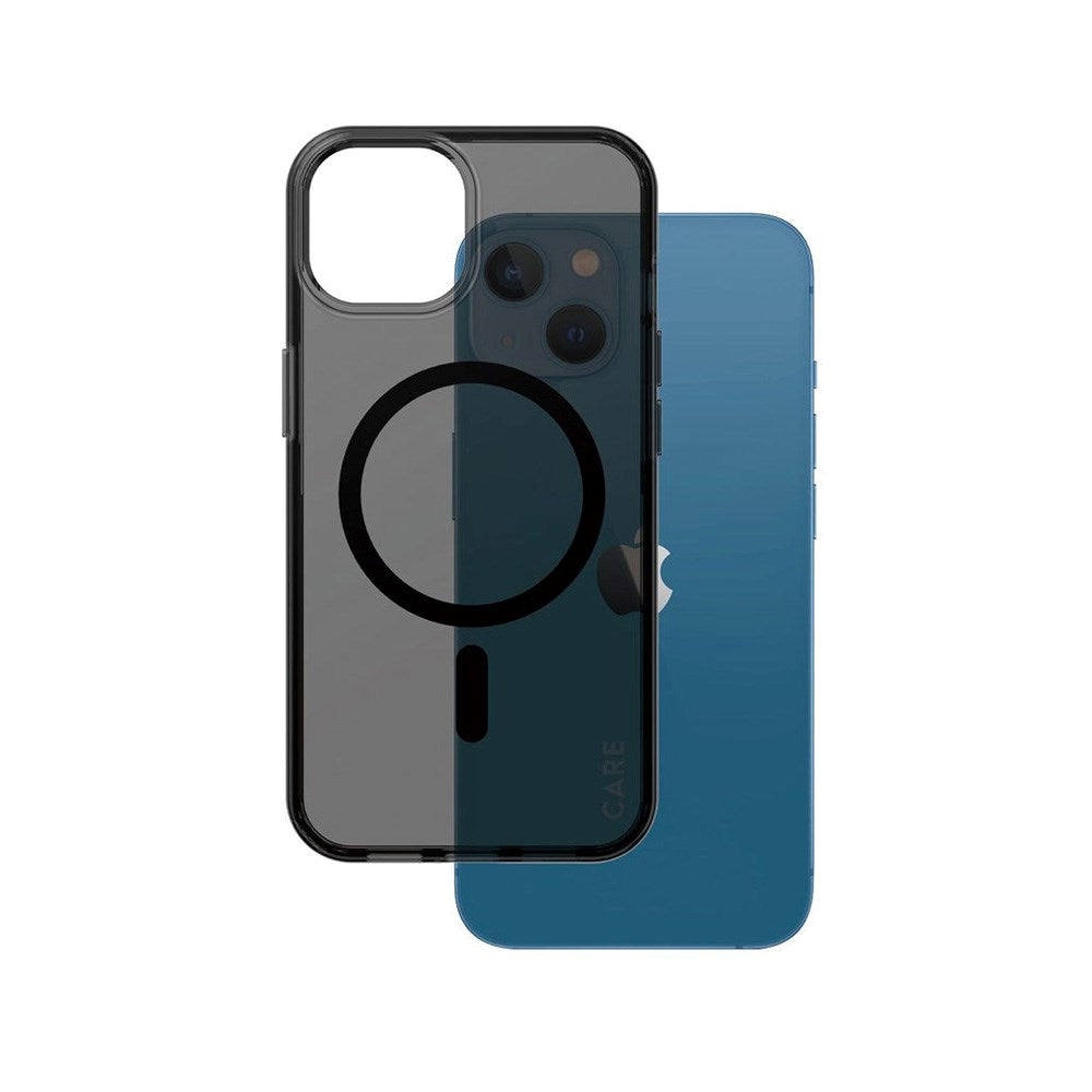 CARE by PanzerGlass iPhone 13 / 14 FLAGSHIP Urban Combat Case - MagSafe Kompatibel - Smokey / Black