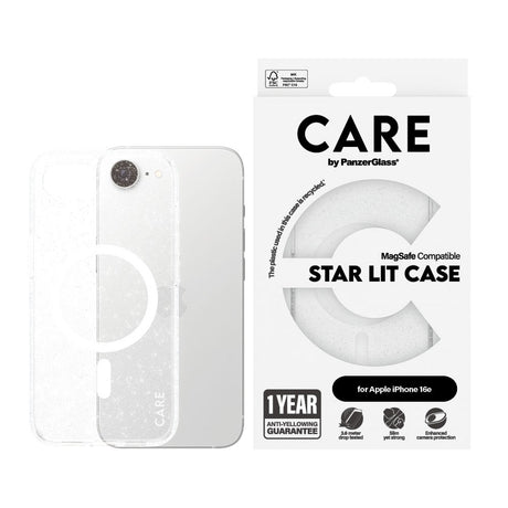 CARE by PanzerGlass iPhone 17e / 16e FLAGSHIP Urban Combat Case - MagSafe Kompatibel - Star Lit / White