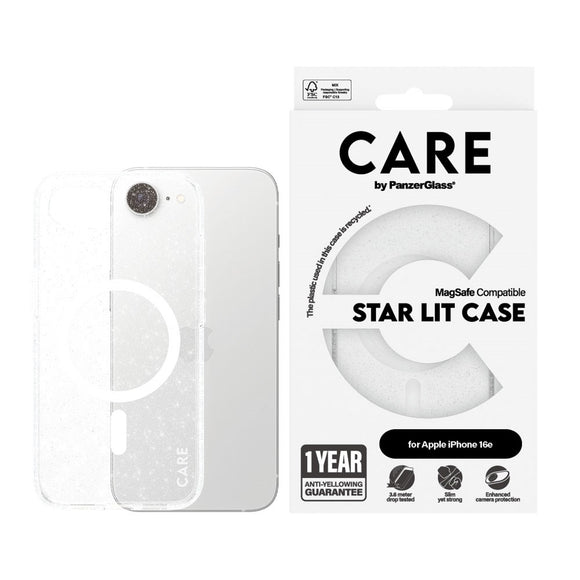 CARE by PanzerGlass iPhone 17e / 16e FLAGSHIP Urban Combat Case - MagSafe Kompatibel - Star Lit / White