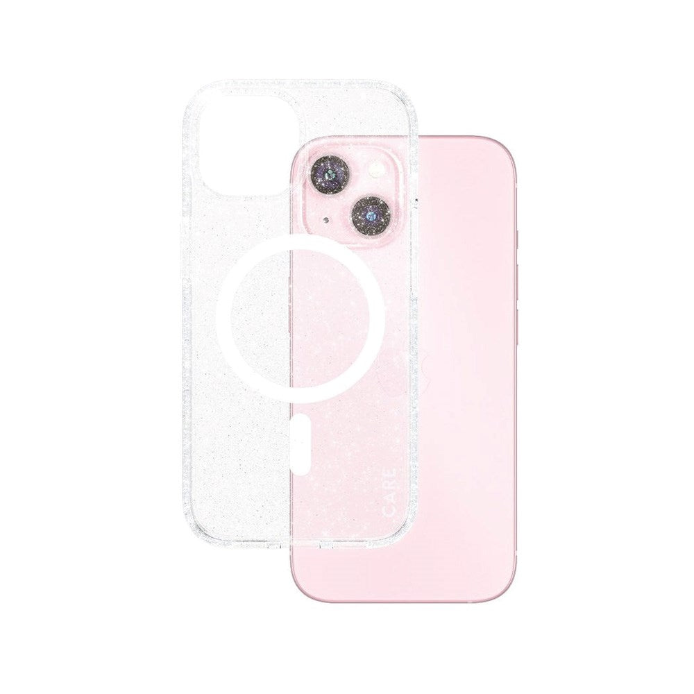 CARE by PanzerGlass iPhone 15 FLAGSHIP Urban Combat Case - MagSafe Kompatibel - Star Lit / White