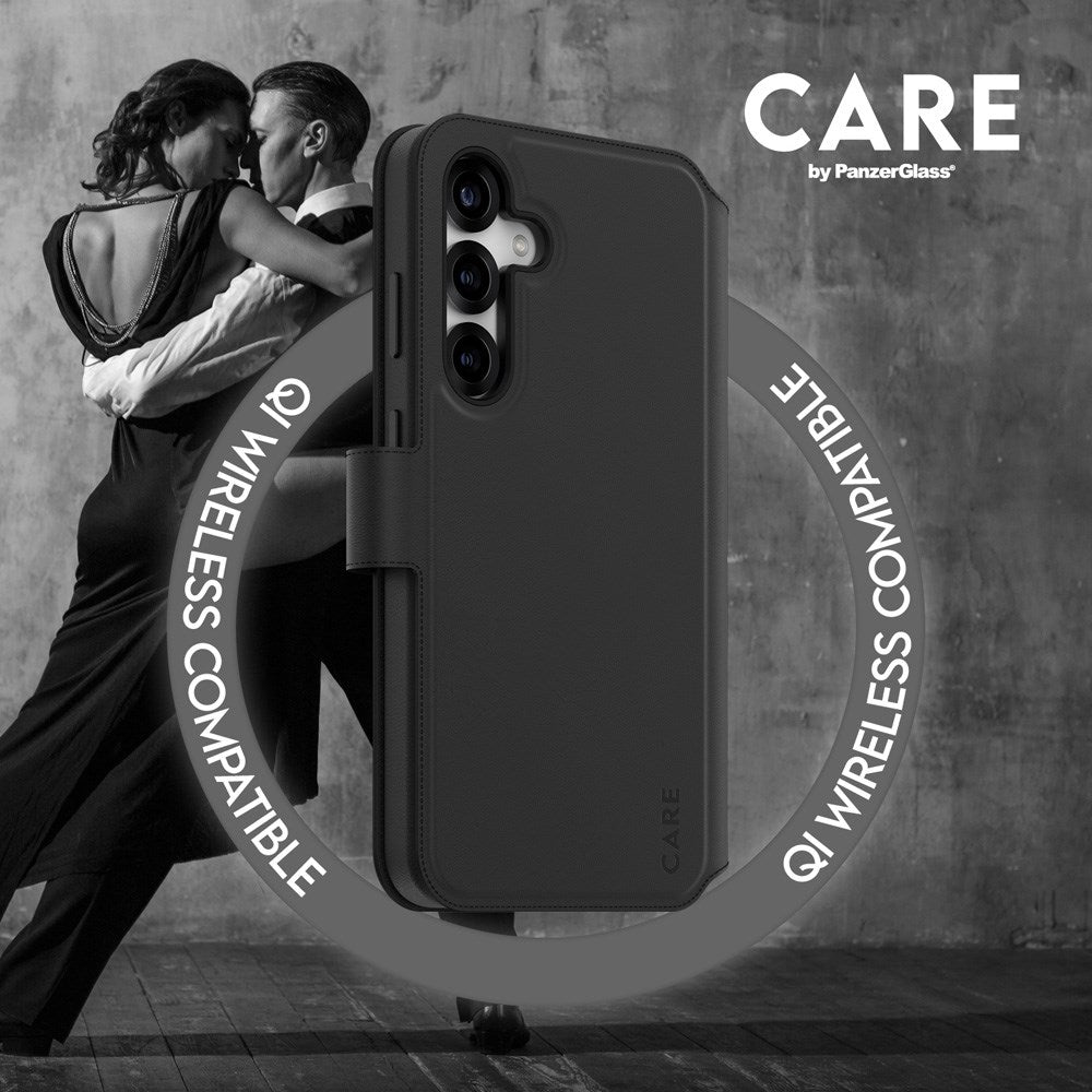 CARE by PanzerGlass Samsung Galaxy S25+ (Plus) Feature Tango 2-in-1 Cover m. Pung - Qi Kompatibel - Sort