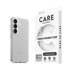 CARE by PanzerGlass Samsung Galaxy S25 FLAGSHIP Urban Combat Case - Gennemsigtig