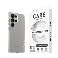 CARE by PanzerGlass Samsung Galaxy S25 Ultra FLAGSHIP Urban Combat Case - Gennemsigtig