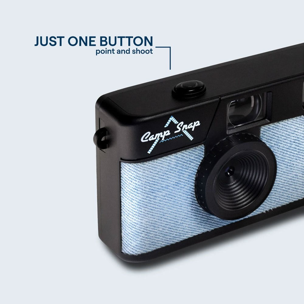 Camp Snap Skærmfri Digitalkamera - 8 Megapixels - Genopladelig - Denim