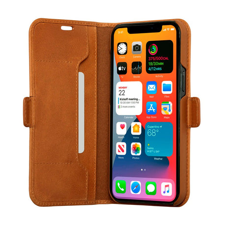 iPhone 12 Pro Max dbramante1928 Copenhagen Slim Ægte Læder Flip Cover m. Pung - Tan