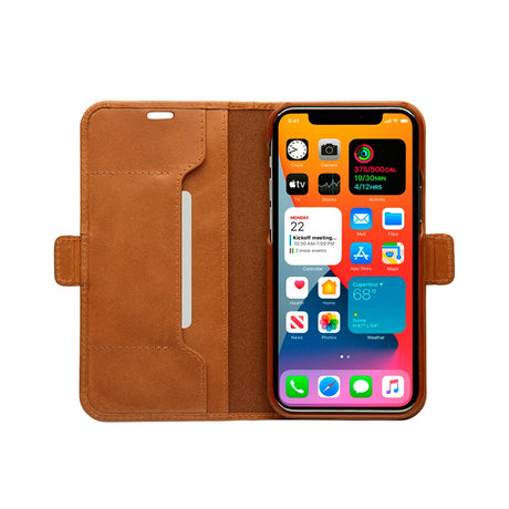 iPhone 12 Pro Max dbramante1928 Copenhagen Slim Ægte Læder Flip Cover m. Pung - Tan