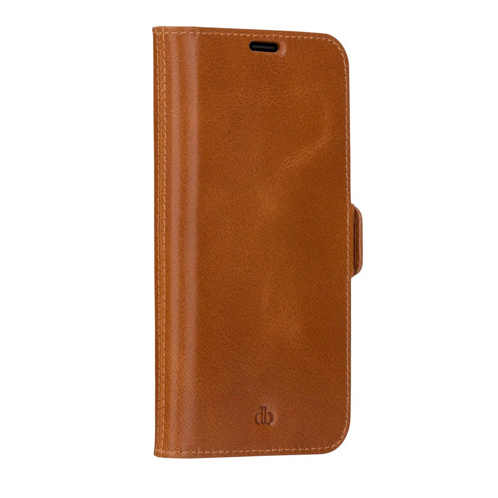 Samsung Galaxy S21 FE dbramante1928 Copenhagen Slim Ægte Læder Flip Cover m. Pung - Tan