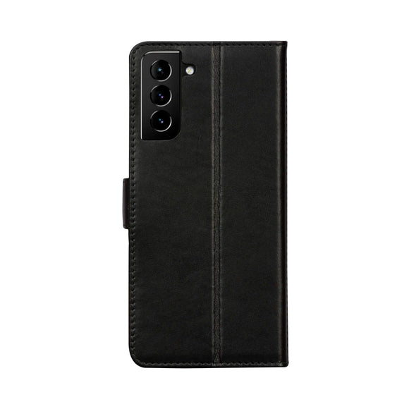 Samsung Galaxy S21 dbramante1928 Copenhagen Slim Ægte Læder Flip Cover m. Pung - Black