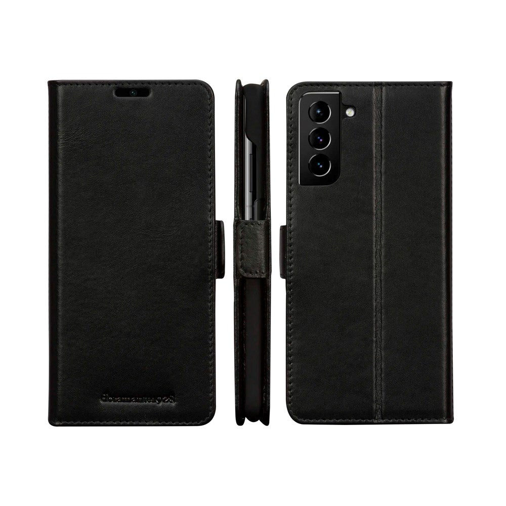 Samsung Galaxy S21 dbramante1928 Copenhagen Slim Ægte Læder Flip Cover m. Pung - Black