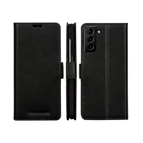 Samsung Galaxy S21 dbramante1928 Copenhagen Slim Ægte Læder Flip Cover m. Pung - Black