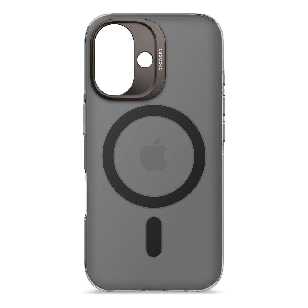 Decoded iPhone 16 Clear Case - 100% Genbrugsplast - MagSafe Kompatibel - Gennemsigtig / Mat Sort