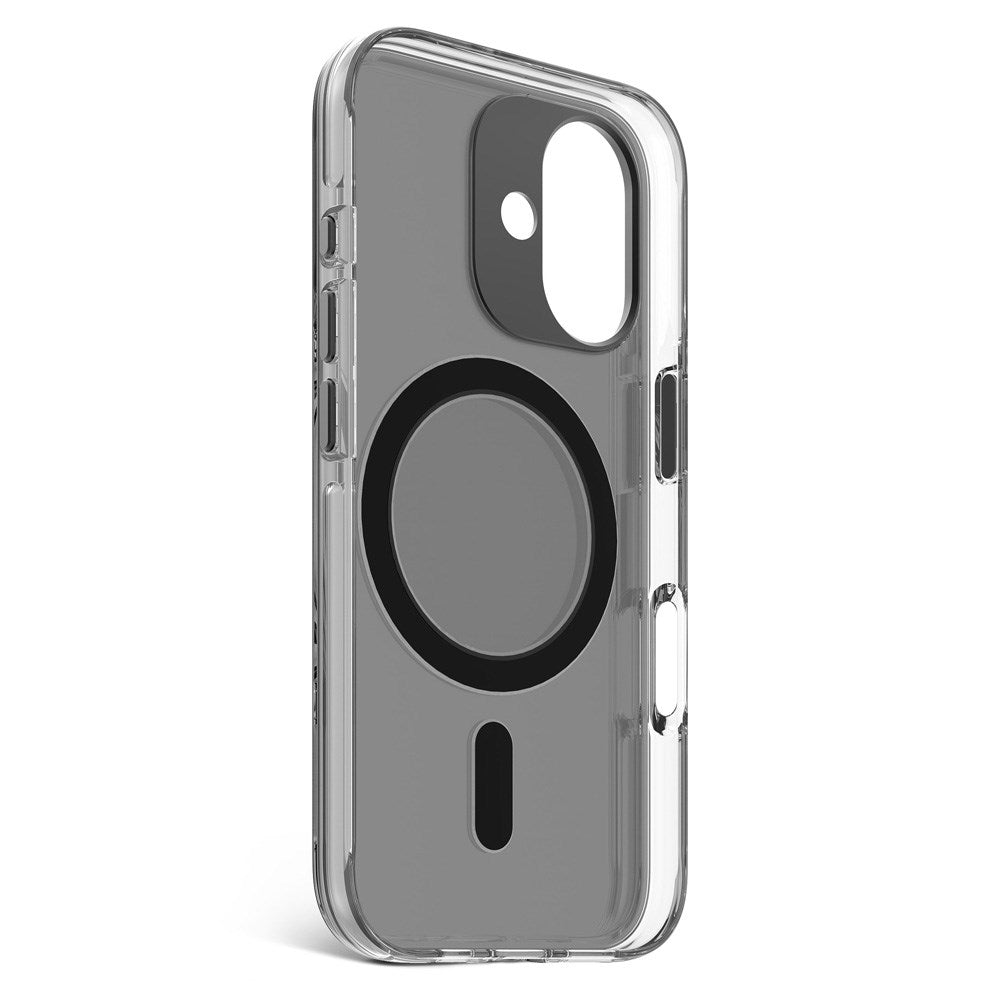 Decoded iPhone 16 Clear Case - 100% Genbrugsplast - MagSafe Kompatibel - Gennemsigtig / Mat Sort