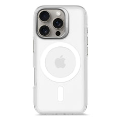 Decoded iPhone 16 Pro Clear Case - 100% Genbrugsplast - MagSafe Kompatibel - Gennemsigtig / Mat Hvid