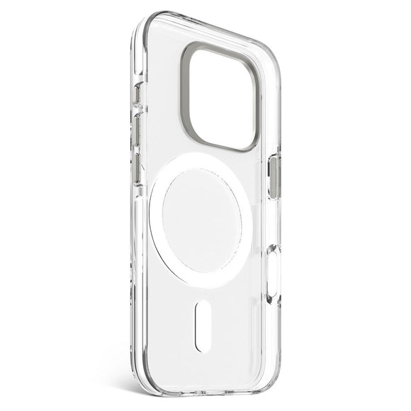 Decoded iPhone 16 Pro Clear Case - 100% Genbrugsplast - MagSafe Kompatibel - Gennemsigtig / Mat Hvid
