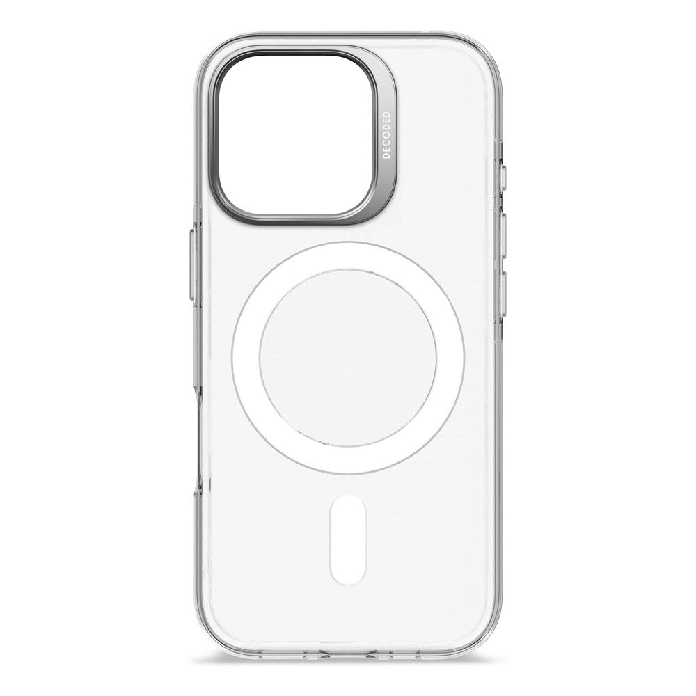 Decoded iPhone 16 Pro Clear Case - 100% Genbrugsplast - MagSafe Kompatibel - Gennemsigtig / Mat Sort