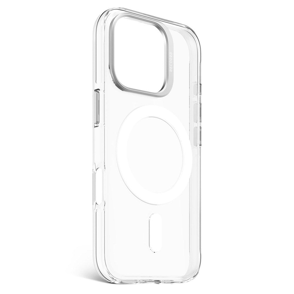 Decoded iPhone 16 Pro Clear Case - 100% Genbrugsplast - MagSafe Kompatibel - Gennemsigtig / Mat Sort