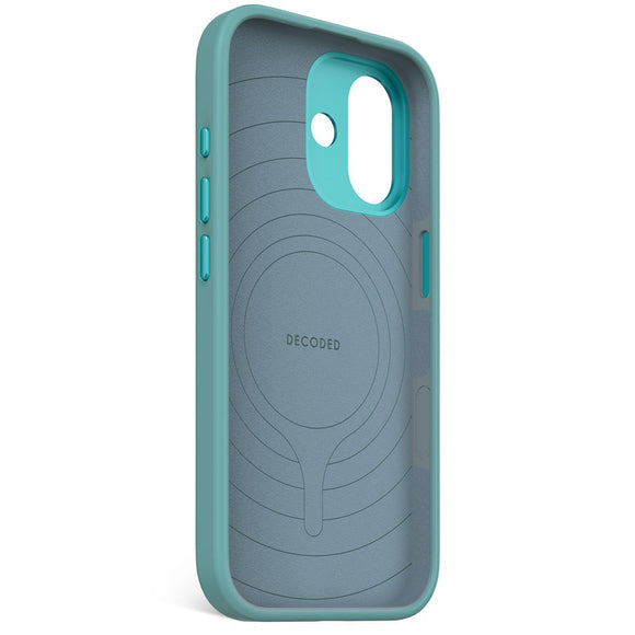 Decoded iPhone 17 AntiMicrobial Silikone Cover - MagSafe Kompatibel - Retro Blue