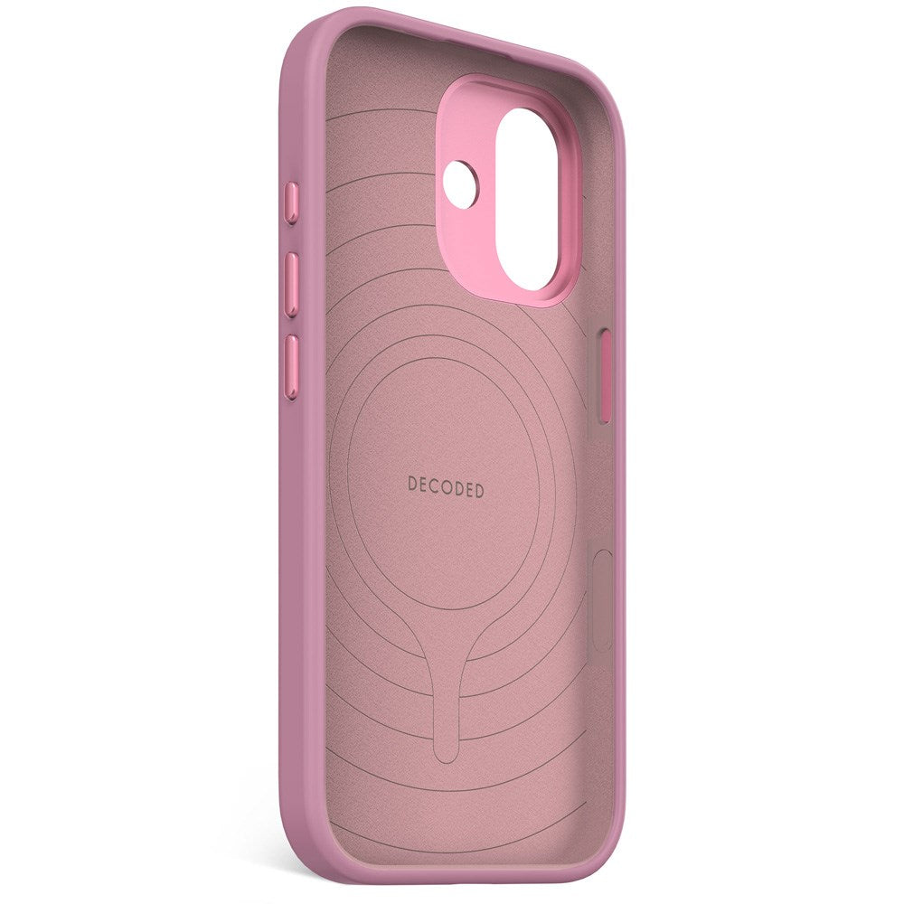 Decoded iPhone 17 AntiMicrobial Silikone Cover - MagSafe Kompatibel - Rosette