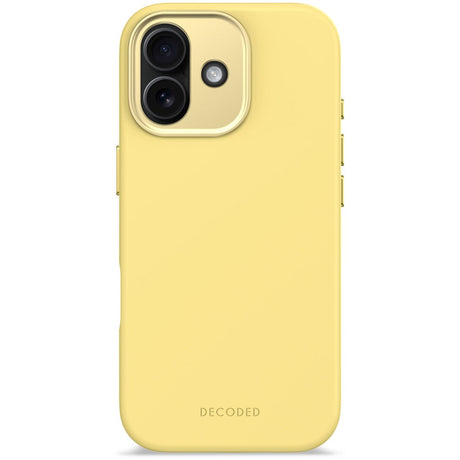 Decoded iPhone 17 AntiMicrobial Silikone Cover - MagSafe Kompatibel - Yuma Yellow