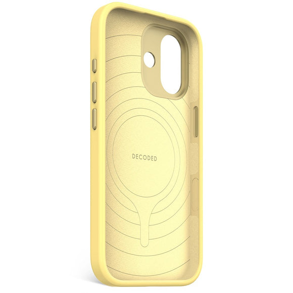Decoded iPhone 17 AntiMicrobial Silikone Cover - MagSafe Kompatibel - Yuma Yellow
