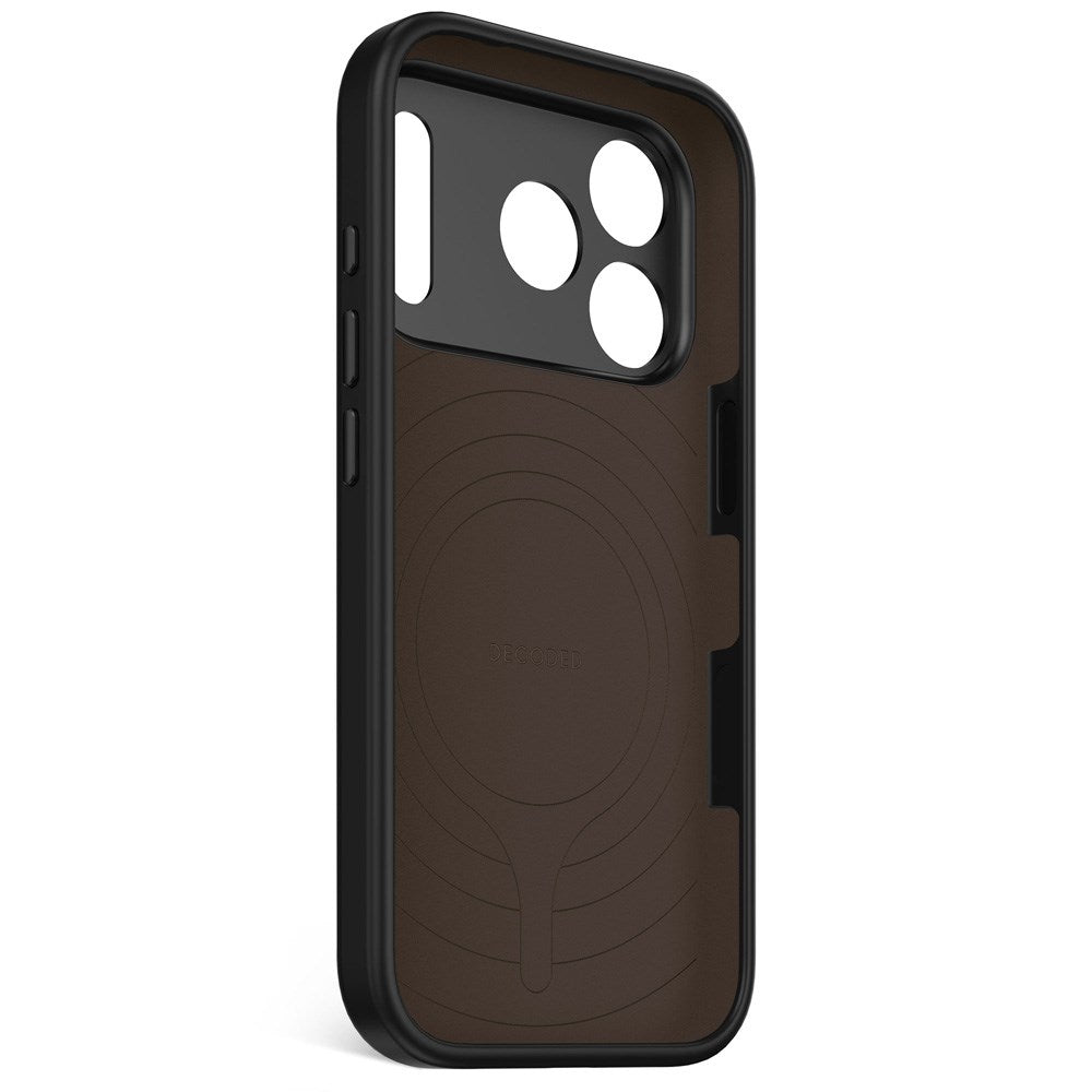 Decoded iPhone 17 Pro AntiMicrobial Silikone Cover - MagSafe Kompatibel - Phantom Black