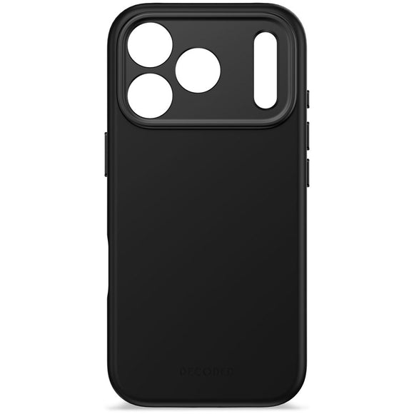Decoded iPhone 17 Pro AntiMicrobial Silikone Cover - MagSafe Kompatibel - Phantom Black