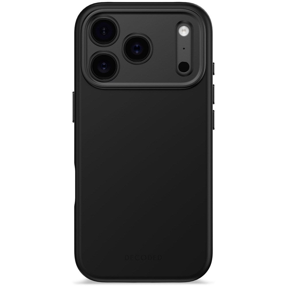 Decoded iPhone 17 Pro AntiMicrobial Silikone Cover - MagSafe Kompatibel - Phantom Black