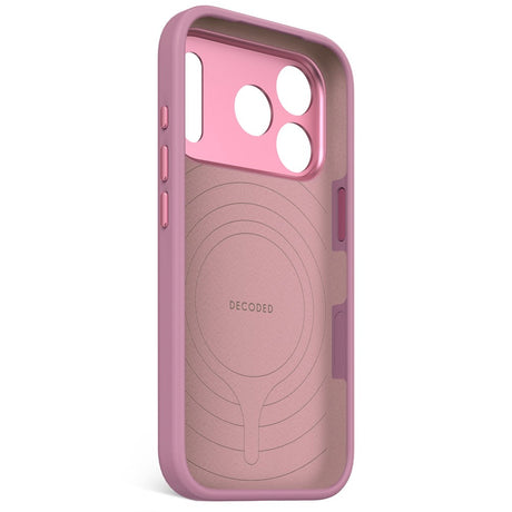 Decoded iPhone 17 Pro AntiMicrobial Silikone Cover - MagSafe Kompatibel - Rosette