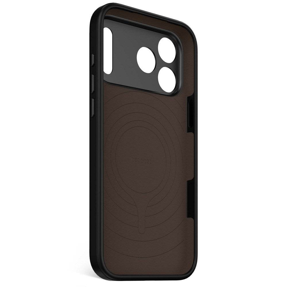 Decoded iPhone 17 Pro Max AntiMicrobial Silikone Cover - MagSafe Kompatibel - Phantom Black