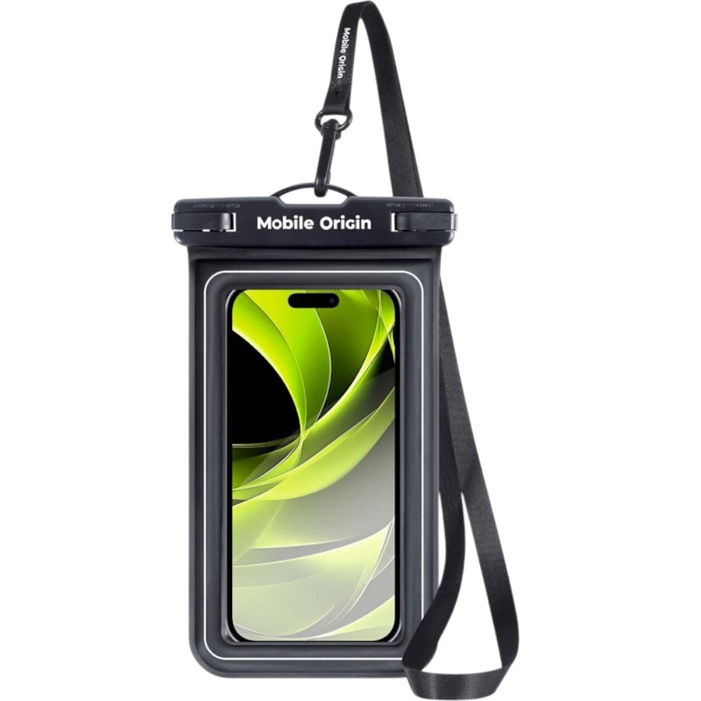 Universal Vandtæt Cover Etui Mobile Origin - Sort / Gennemsigtig (Maks. Mobil: 6,5")