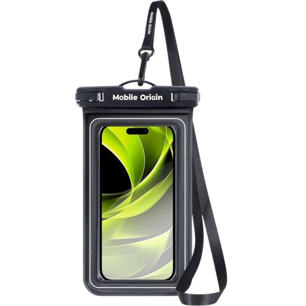 Universal Vandtæt Cover Etui Mobile Origin - Sort / Gennemsigtig (Maks. Mobil: 6,8")