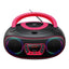 Denver TCL-212BTP Bluetooth Højttaler m. CD Afspiller - Sort / Lyserød