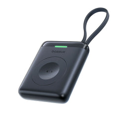 Baseus EnerFill 5W Powerbank til Apple Watch m. Trådløs Opladning & Indbygget USB-C Kabel - Sort