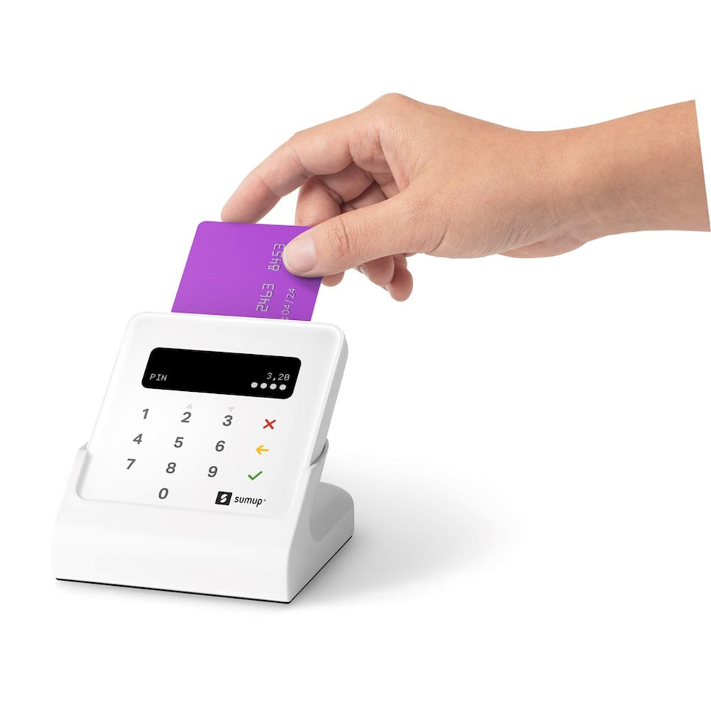 SumUp Air Card Reader Trådløs Betalingsterminal m. Ladestation