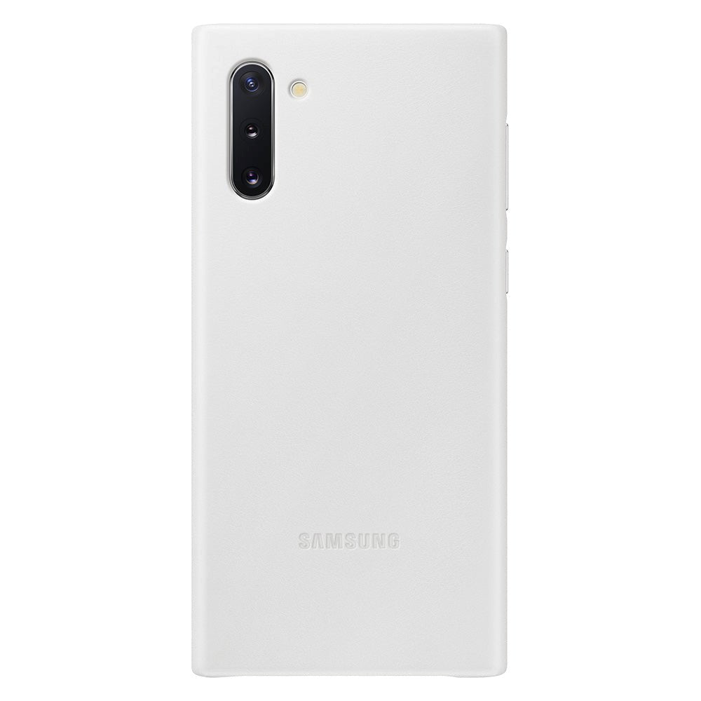 Original Samsung Galaxy Note10 Leather Cover EF-VN970LWEGWW - Hvid