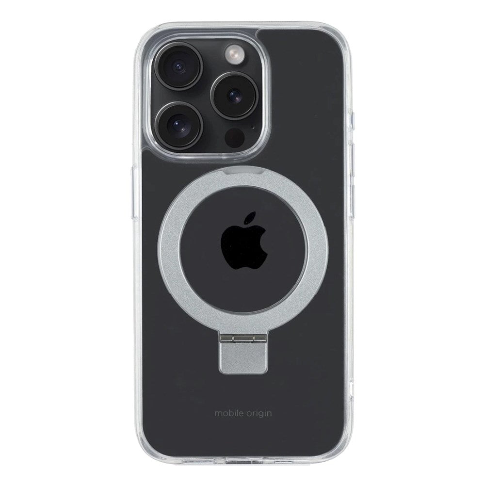 iPhone 15 Pro Mobile Origin RingMag Fleksibelt Plastik Cover - Gennemsigtig