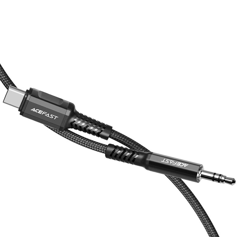 Acefast Lydkabel USB-C til 3.5mm Jackstik - 1.2m - Sort