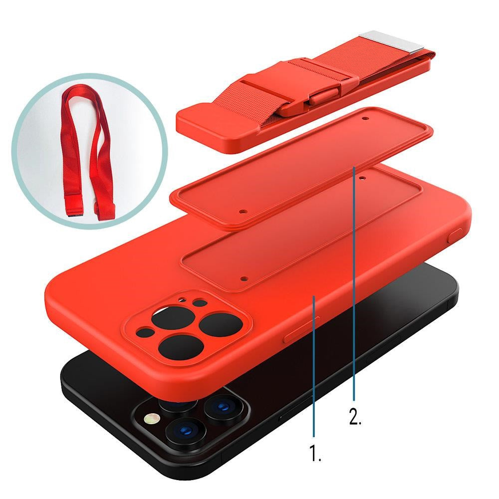 iPhone X / Xs Hurtel Plastik Cover m. Strop - Sort