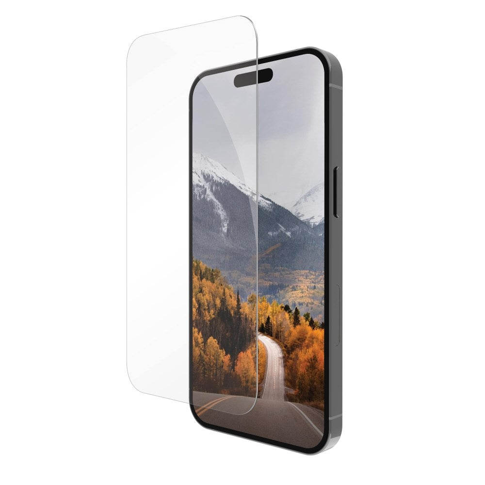 iPhone 15 Pro Max dbramante1928 Eco-Protect Skærmbeskyttelse m. Monteringsramme - Case Friendly - Gennemsigtig
