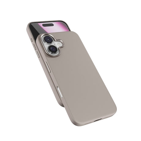 iPhone 16 Epico Mag+ Silikone Cover - MagSafe Kompatibel - Titanium Beige