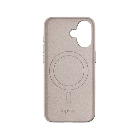 iPhone 16 Epico Mag+ Silikone Cover - MagSafe Kompatibel - Titanium Beige
