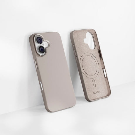 iPhone 16 Epico Mag+ Silikone Cover - MagSafe Kompatibel - Titanium Beige