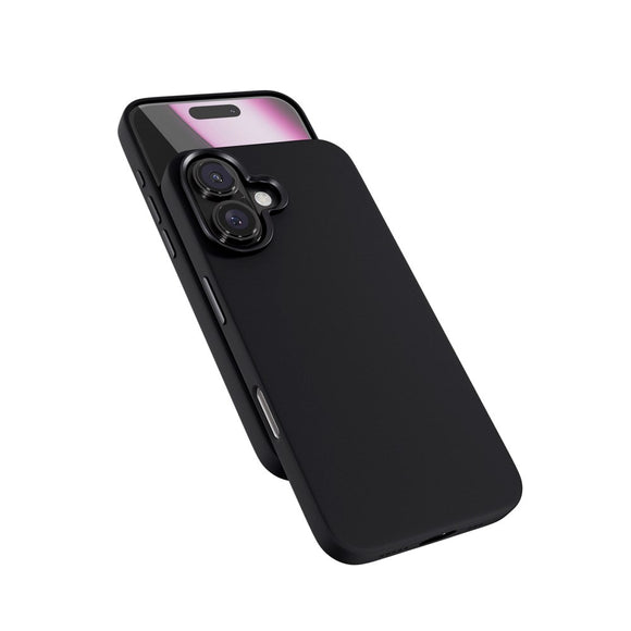 iPhone 16 Epico Mag+ Silikone Cover - MagSafe Kompatibel - Black