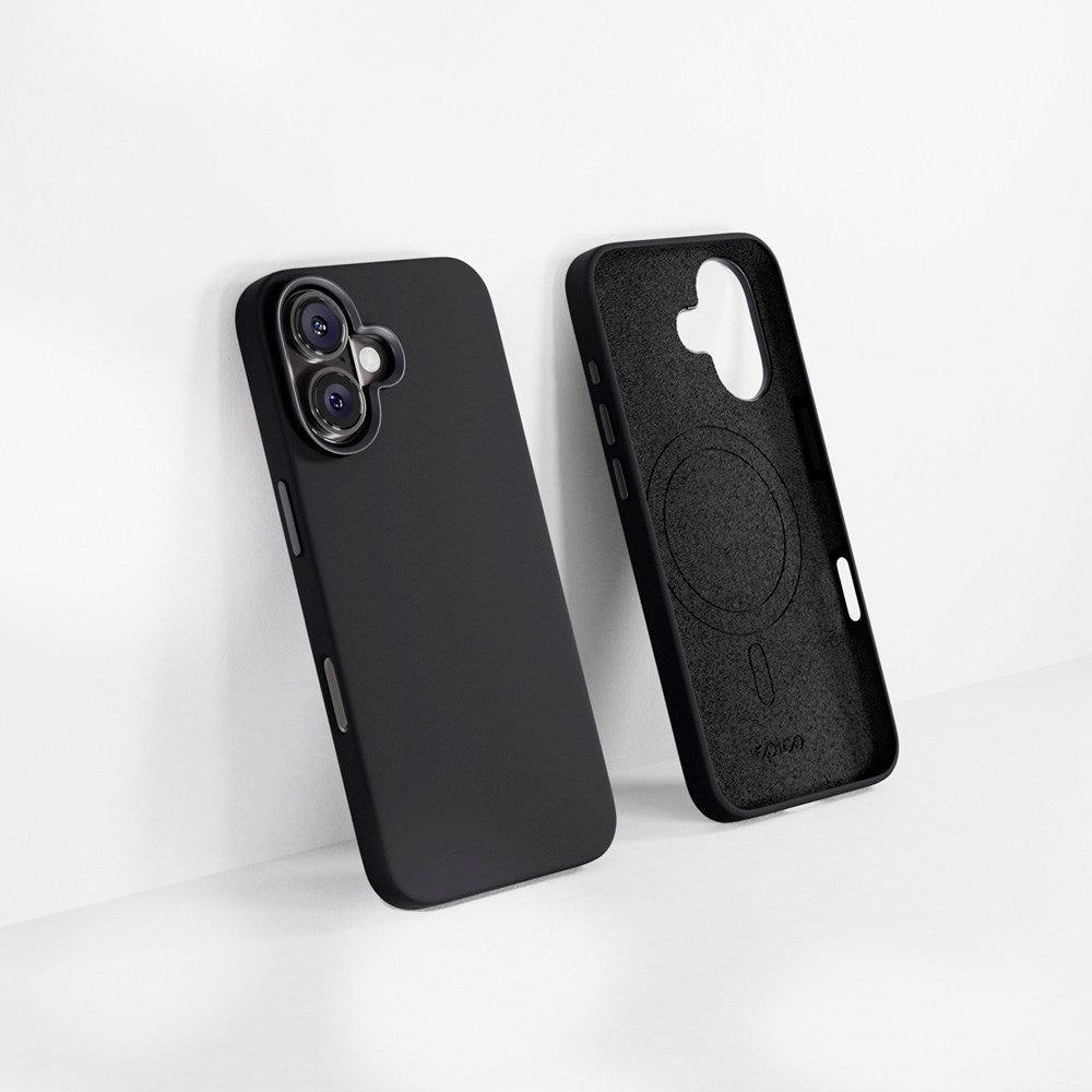iPhone 16 Plus Epico Mag+ Silikone Cover - MagSafe Kompatibel - Black