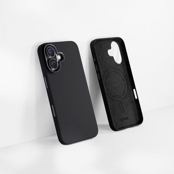 iPhone 16 Plus Epico Mag+ Silikone Cover - MagSafe Kompatibel - Black