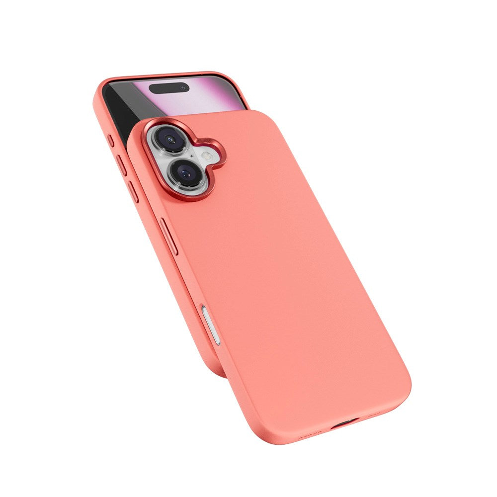 iPhone 16 Epico Mag+ Silikone Cover - MagSafe Kompatibel - Peach Pink
