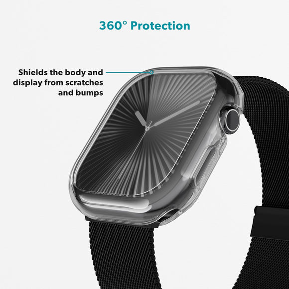 Apple Watch 4/5/6/SE (40mm) Epico Hero Case Fleksibelt Plastik Cover - Gennemsigtig